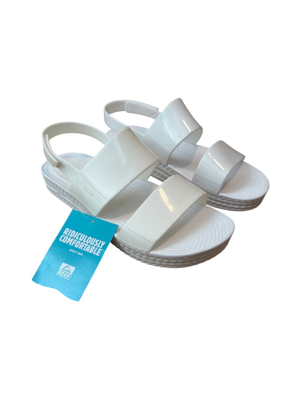 Reef Water Vista Women’s White Shine Size 11 NEW